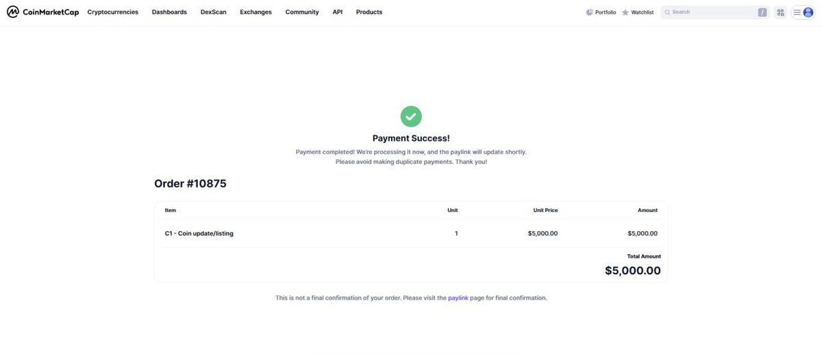 _PONSY's tweet photo. CoinMarketCap Fast Track listing has been paid for $PONSY 

This helps push $PONSY toward better visibility, stronger discoverability, and easier tracking for new holders watching the movement.

More believers are coming https://t.co/bIfZTxuOOX
