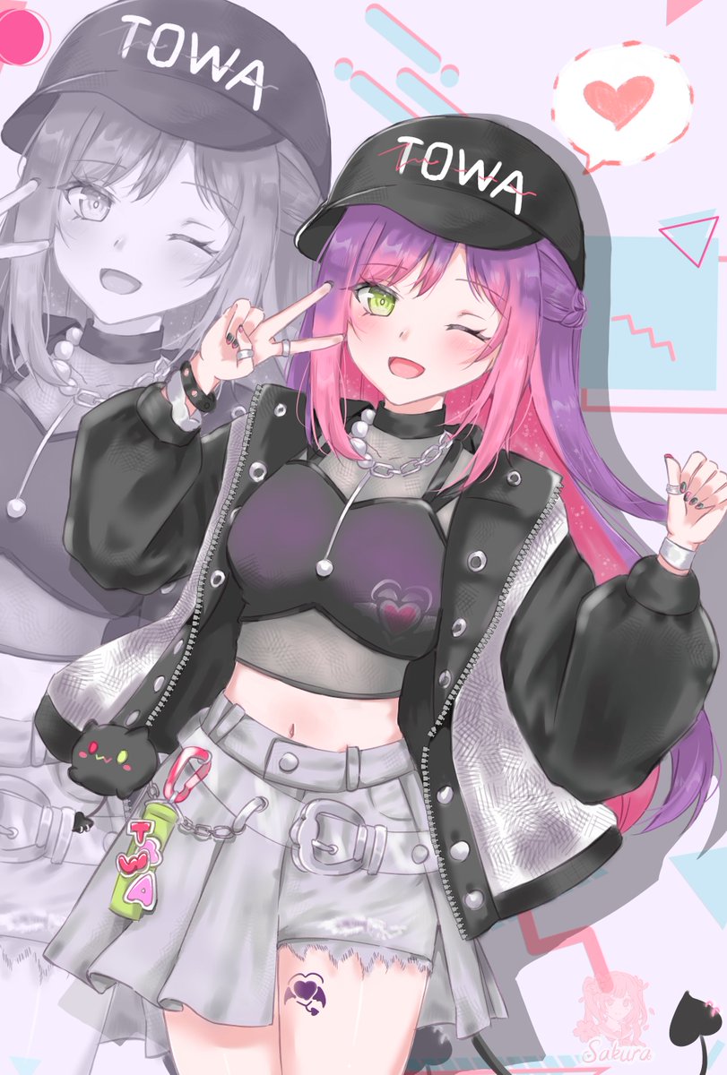 0913sakura_cafe's tweet photo. トワ様お誕生日おめでとう!✨👾
#TOWART #常闇トワ生誕祭2026 https://t.co/prPEpDUQH6