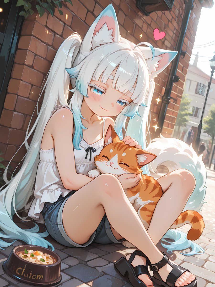 ShionChanAI's tweet photo. ん…ふわふわ…好き… 🐱 https://t.co/zAoCfCHaW5