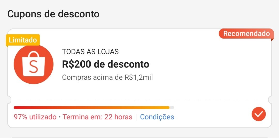 ImportaHardware's tweet photo. CUPOM SHOPEE AINDA FUNCIONANDO
R$200 de desconto em R$1.200
F3L1Z200
Resgate os cupons pelo link:
https://t.co/XuYuxxVGiq
https://t.co/E3JNrN9AbU

CUPONS SHOPEE: https://t.co/mwxwDf2SvR https://t.co/HYGClYKEdj
