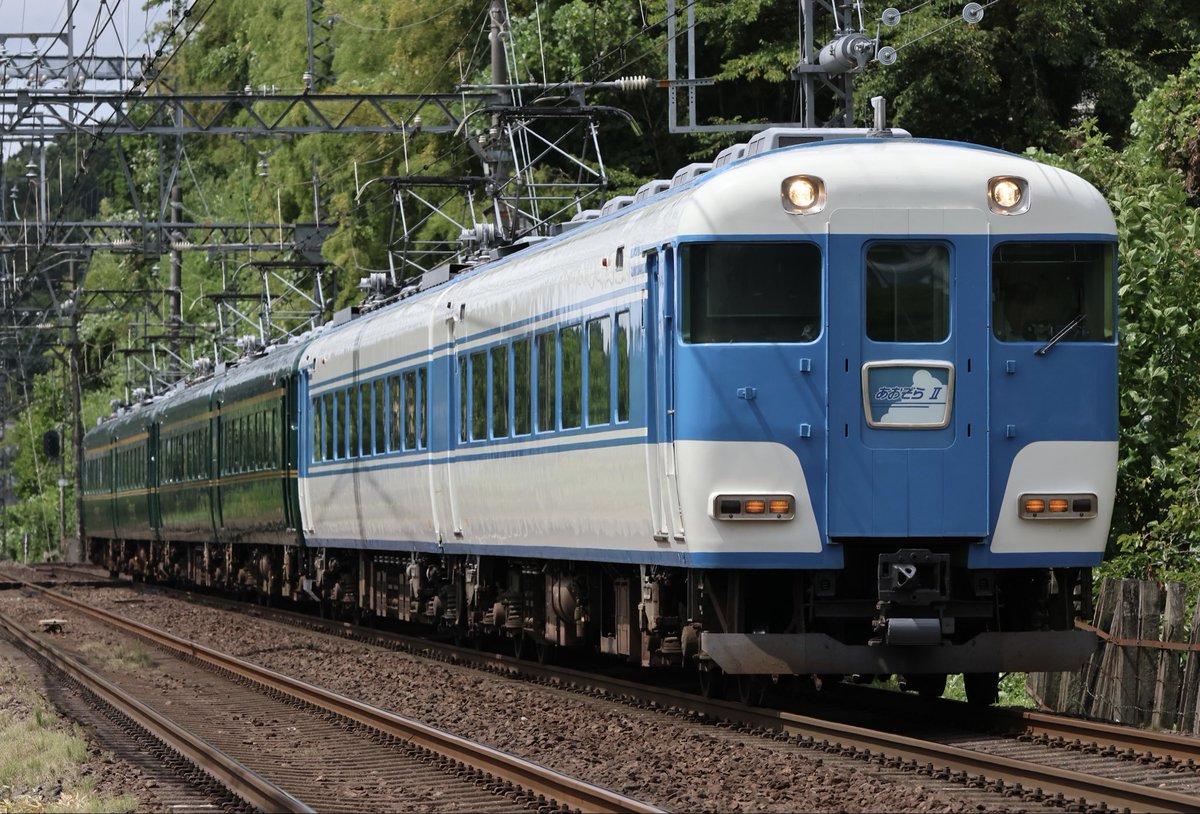 mo_ri_8102's tweet photo. R8 8.9
6905レ
あおぞらⅡ②+かぎろひ④
PN09+PN51+PN52編成
団臨が走るということで大阪線に行って来ました。自分自身初のあおぞらⅡ②とかぎろひ④の組合せを初めて撮影しました。晴れてくれたんで行って良かったです😊 https://t.co/WZGPjmBFxC