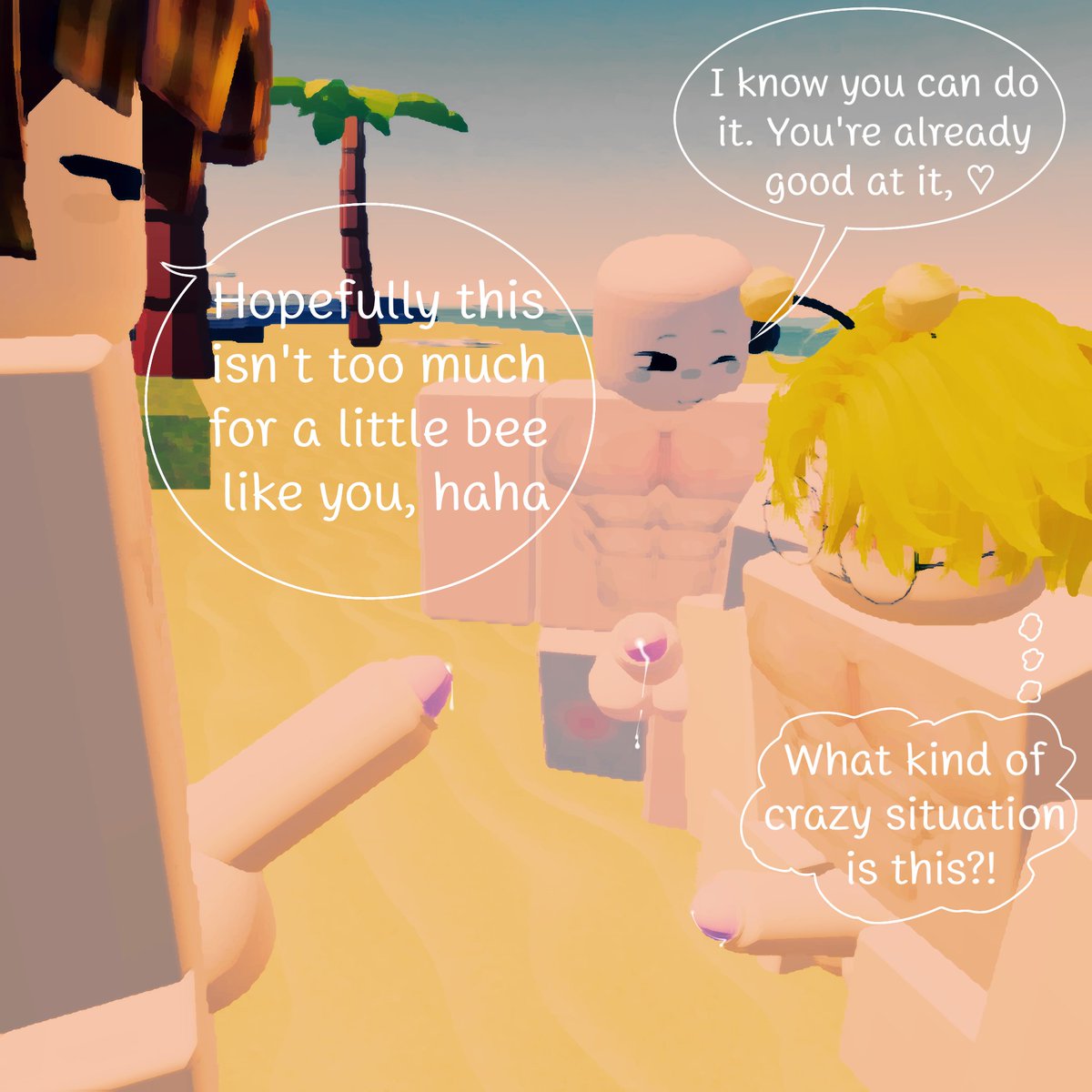 your_vv78088's tweet photo. (Ep2) 2/4 Help at the Beach 🐝🏖

#rr34 #robloxgay https://t.co/DYBgClo4bc