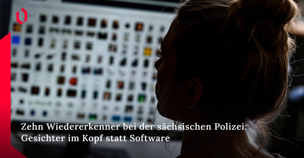 OstdeutscheAZ's tweet photo. Zehn Super-Recognizer arbeiten bei der Polizei in Sachsen, drei davon in Dresden. Sie erkennen gesuchte Gesichter wieder – nach Gesamteindruck, nicht nach Raster. Allein auf Technik zu setzen, wäre kontraproduktiv, sagt die Leiterin. #Sachsen #Dresden https://t.co/zOXign2R6m