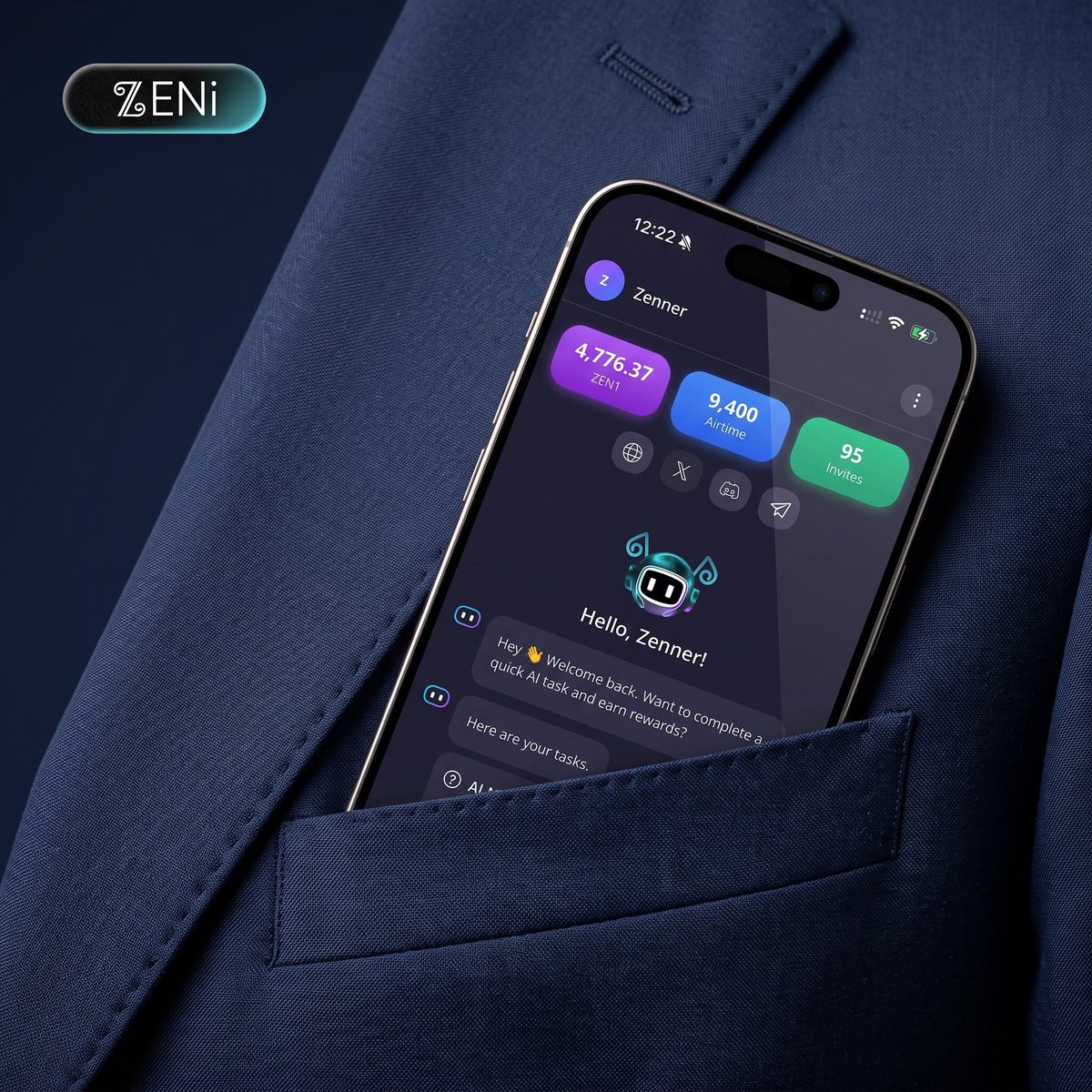 ZENi_io's tweet photo. Happy Weekend, Zeeners! ☀️

Keep ZENi close. Every action counts.

#ZENi #AI #Web3 https://t.co/zXBHtE2fbr