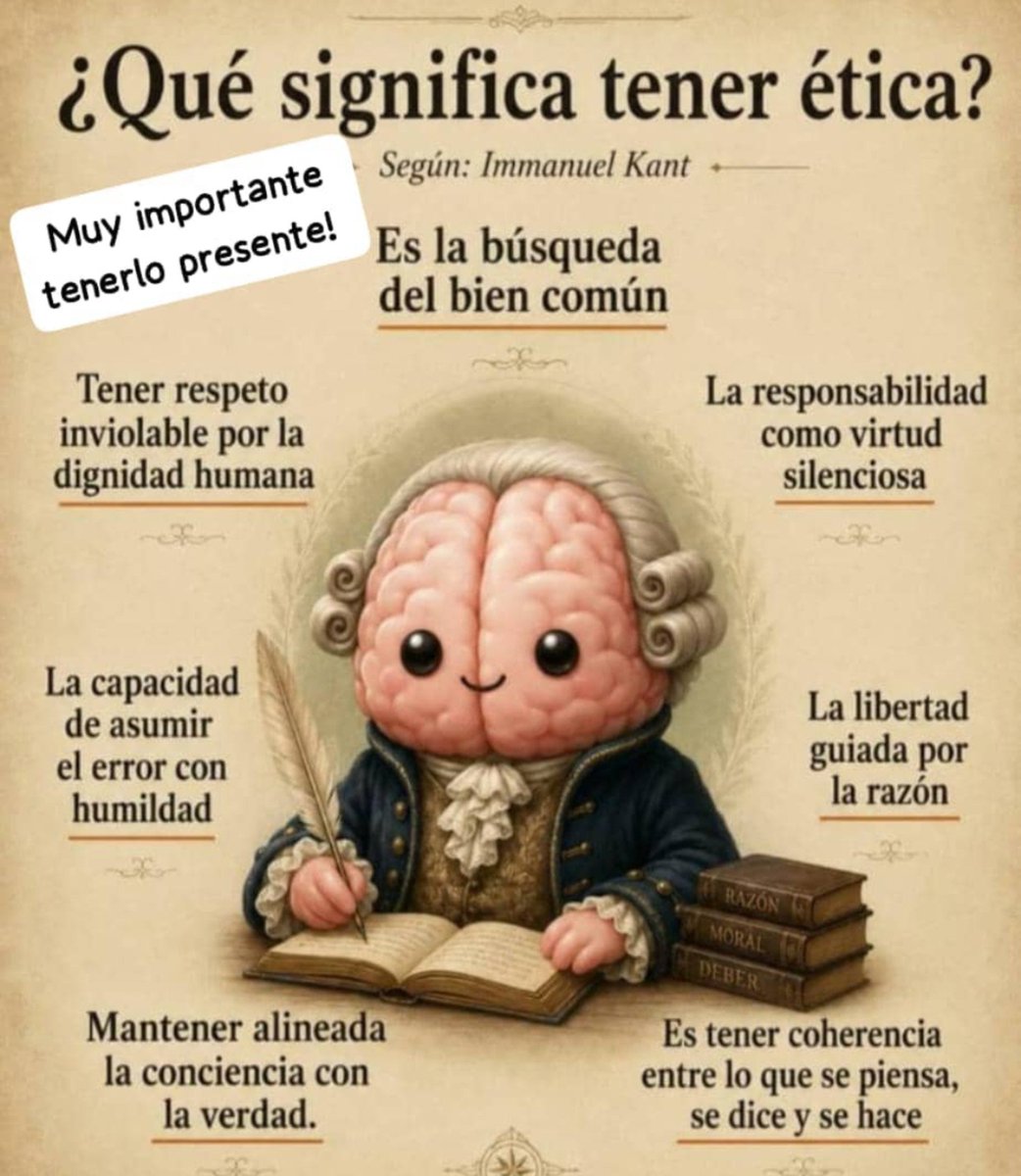 Ethical_Values's tweet photo. Buenas Noches ...
>Tener VALORES ÉTICOS significa poseer guías internas de conducta que permiten a una persona discernir entre lo correcto y lo incorrecto, actuar con justicia, respeto y honestidad, y buscar el bienestar común en armonía con los demás miembros de la sociedad... https://t.co/K90I7Ikovs