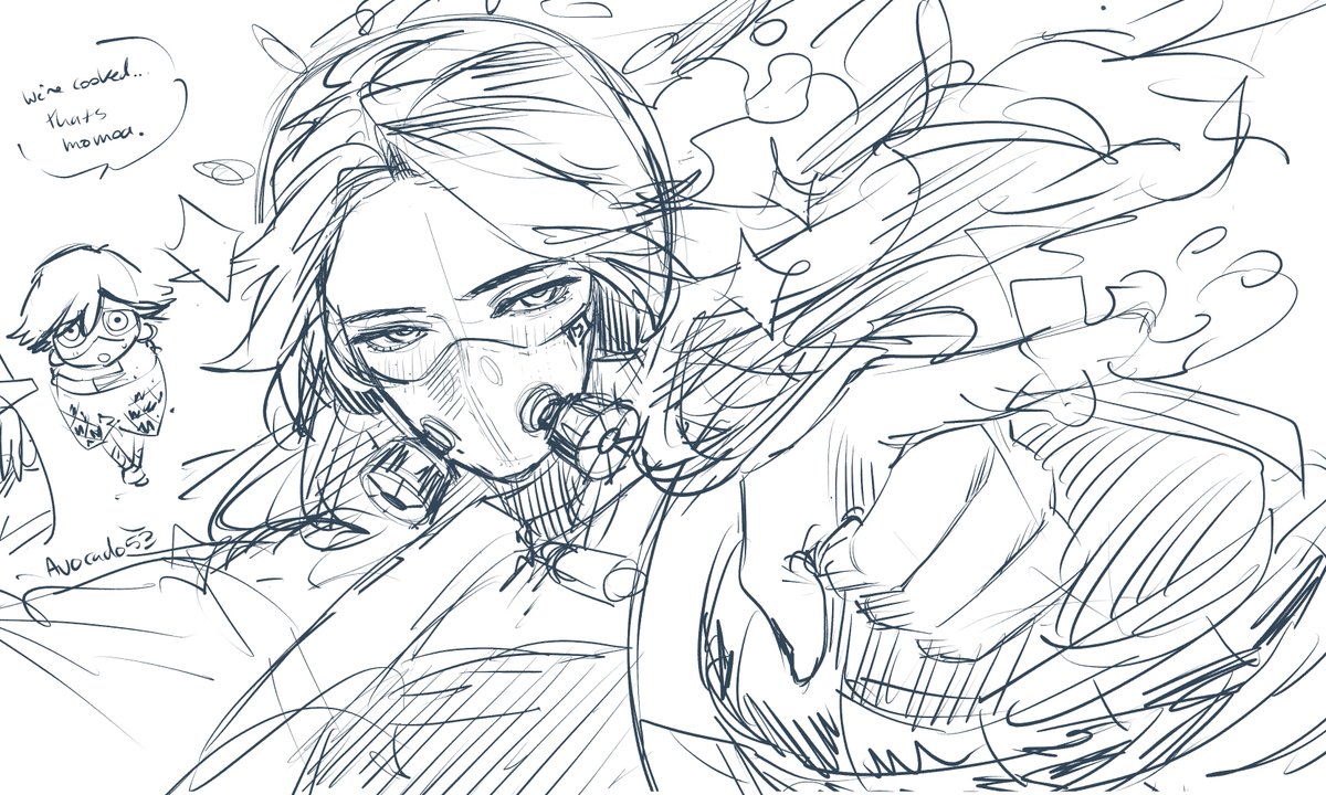 Avocado5367's tweet photo. Quick doodle gn https://t.co/CD4kiVghG1