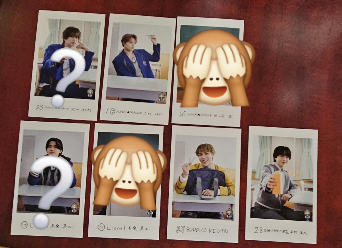 hinabuu620's tweet photo. フォトツイ整理します。
🙈︎確定    ？保留中

EBiDAN THE LIVE 2026 15th Anniversary エビライ ミニフォト グッズ 隣の席 交換

【譲】 画像参照

【求】HAYATO＞＞TETTA＞FUMINORI＞YUMA＞TAKUYA

郵送での交換希望
リプ、DMお願いいたします。

 #EBiDAN交換
 #EBiDANミニフォト交換 https://t.co/DpMCspR3ri