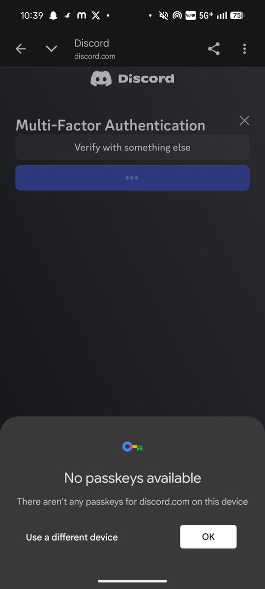 satelkar_yash's tweet photo. Help me discord!! 

I can't access my discord account which was hacked last night, the password is changed. My passkey is not working nor my backyard codes, help!!! https://t.co/6mjA4llXEb