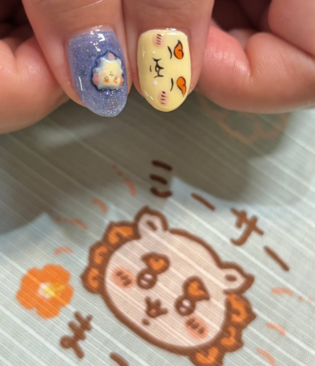 aisanpo's tweet photo. 妹にやってもらいました💅✨

親指に推しがいると常に視界に入って
うれシーサー🌺🏝️ https://t.co/PjxnkiWUkk