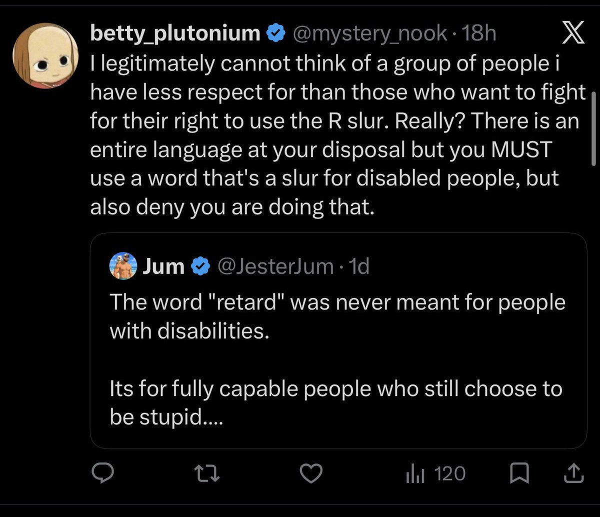 onerandomblep's tweet photo. @mystery_nook @posionjoel @J_M__F___D____ Actually, pretty sure it’s embarassing for you to post this and then completely 180 hours later on ableist language. I’m not embarassed at all, tbh. https://t.co/k08YPpgSBb