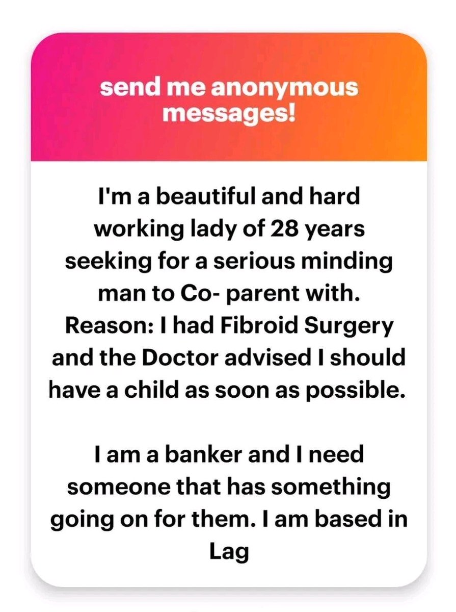 AdageorgeA's tweet photo. So people are interested in co-parenting? https://t.co/1ws5hbwWVX