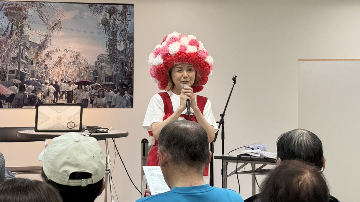 crosbyjazz's tweet photo. 藤崎さん、5日目
午前中は宮城スリバチ学会  会長の厚綿広至さんの古図から妄想する昔の仙台 講演
午後2時からは郷土史研究家の菅野正道さんは仙台市電と街の変化  仙台市電開業100年と題して講演   アイタナさんも登場！
写真と七夕がつなぐ、昭和の仙台
ー仙台タイムマシンー
■8月5日(水)～11日(火) https://t.co/le1dKgWLHk