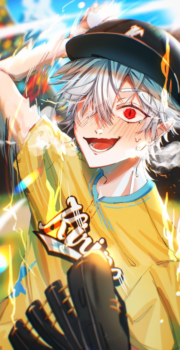 Hoshiyuru's tweet photo. マウンド上の怪物

#にじさんじアルプススタンド
#KuzuArt https://t.co/Bhlqooz1eL