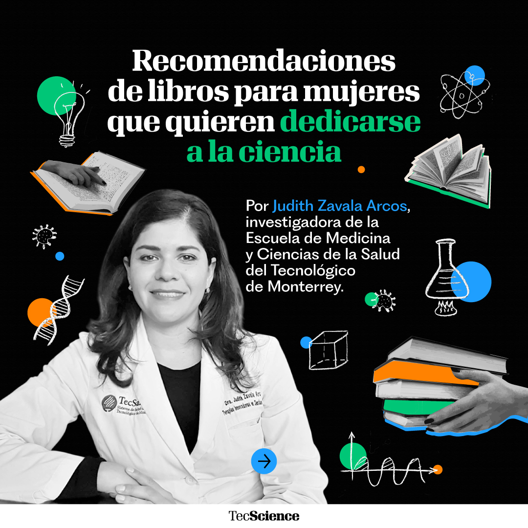 TecScience_'s tweet photo. 📚 El mundo necesita más científicas, y todo puede empezar con un libro que inspire. Te compartimos estas recomendaciones del librero de Judith Zavala Arcos, investigadora de la @emcs_tecdemty del @TecdeMonterrey. 💜 https://t.co/I2UCHM0uGZ