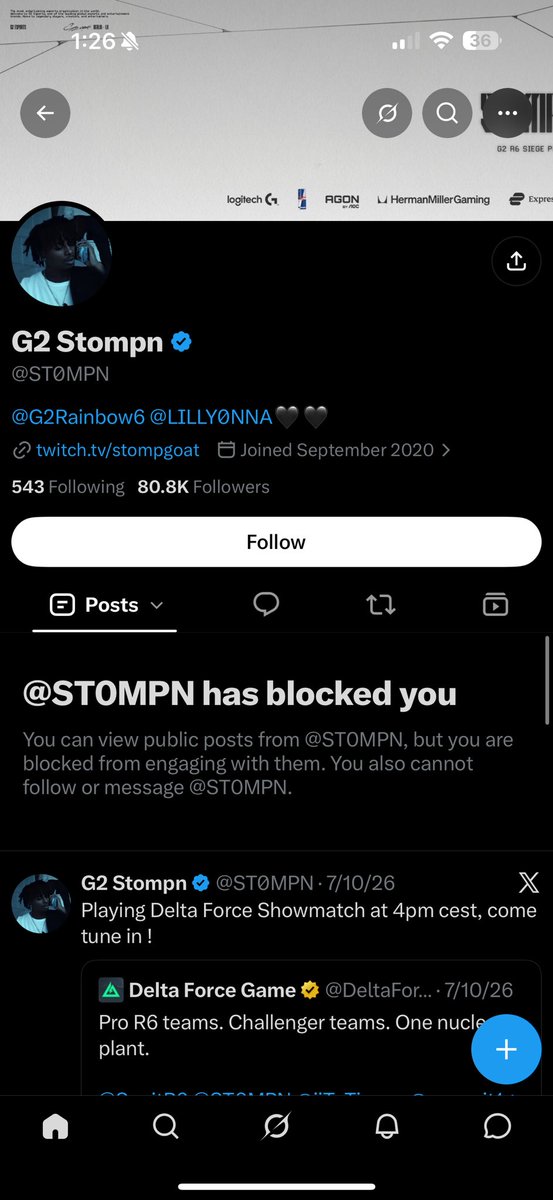Peekhur's tweet photo. anyone close to stompn can you get him to unblock me? this happened yrs ago over a ranked game i have proof https://t.co/t7dJh3SToR
