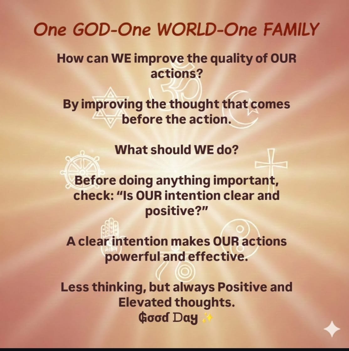 dilippoddar's tweet photo. #onegod #positivethinking #spritualıty #brahmakumaris #elevatedthinking #God #oneworld #onefamily #positivemessages https://t.co/YYFuambes5