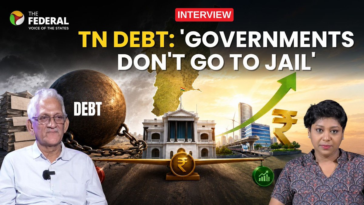 TheFederal_News's tweet photo. Tamil Nadu's debt crisis: Is borrowing really a problem? | Economist Venkatesh Athreya
WATCH | https://t.co/tISbbBcOF7
@krishnanPramila
For more such videos, subscribe: https://t.co/looqfhR07r
#TamilNadu #DebtCrisis #TheFederal #VenkateshAthreya #Economics #StateFinance #TamilNaduPolitics #IndianEconomy #IndiaNews #PublicDebt