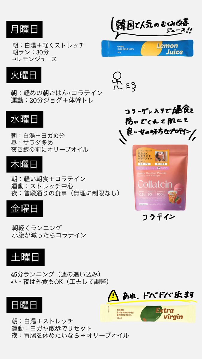 nau_cha_'s tweet photo. この子みたいになれる1週間の爆痩せダイエットプラン👇🏻 https://t.co/6Qxb34xwGE