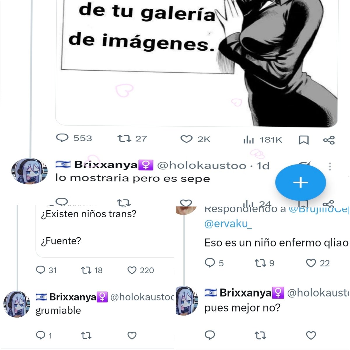 heyaluhe's tweet photo. Por cierto, expongo también a la edgy de @/holokaustoo. Verán en las fotos sus burlas al tema, COMENTARIOS PEDÓFILOS y su DECLARACIÓN DE MALTRATO ANIMAL 

Hay más en su Twitter. vean antes que elimine o algo https://t.co/zN00TTeClv