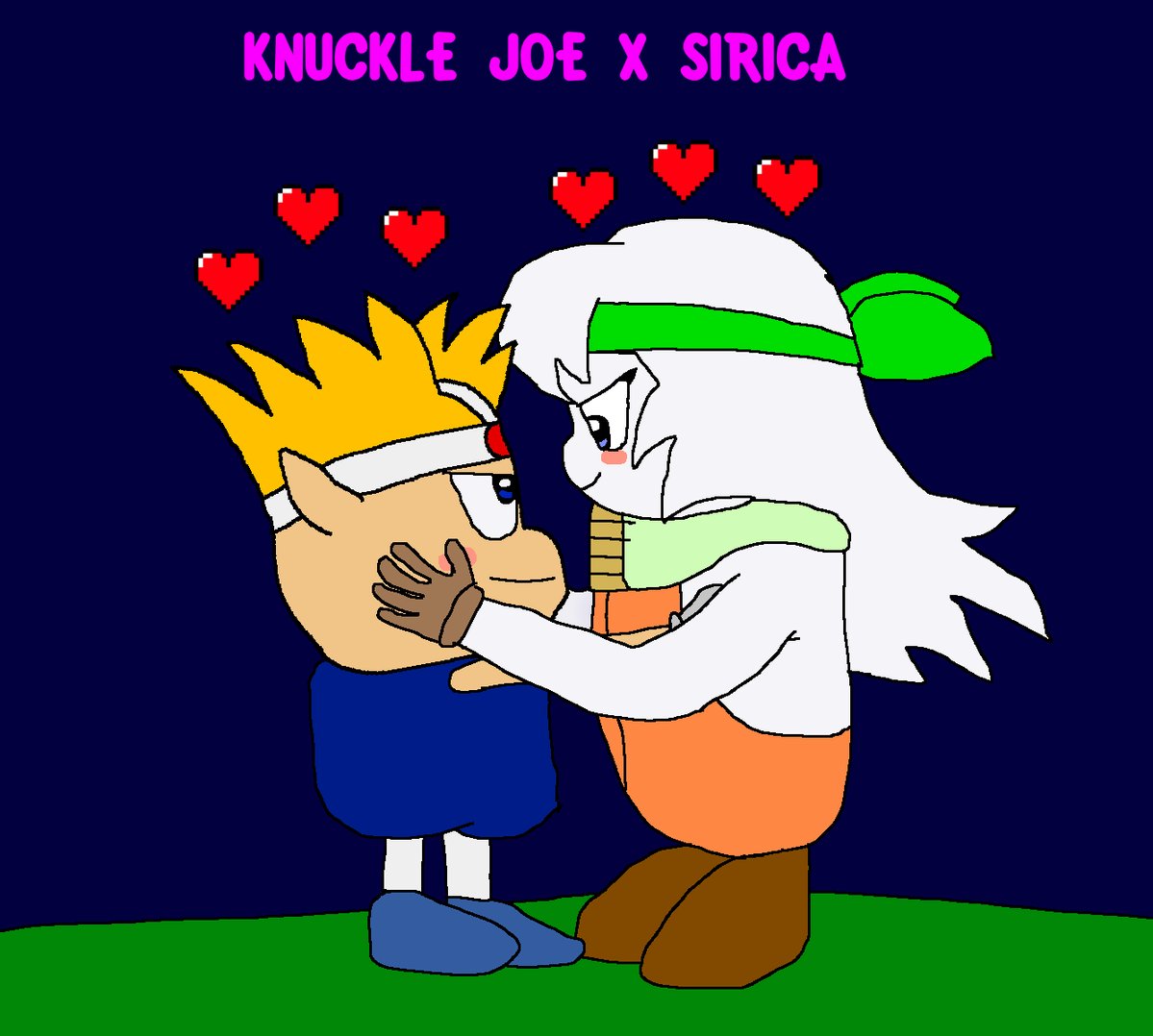 LordMetaKnight1's tweet photo. So I finally made art of one of my favorite "Kirby Right Back at Ya" ships: Knuckle Joe x Sirica. I never see a lot of fanart of these two together on the internet, so I thought I'd make my own art of the ship. 
#kirbyrightbackatya #kirby #sirica #knucklejoe https://t.co/fMj9lIjdEO