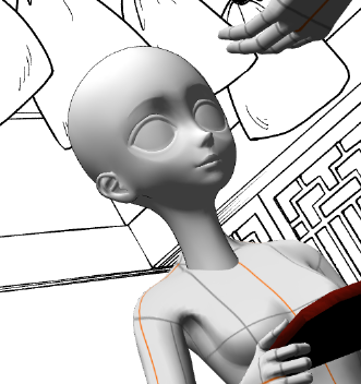 nanaly_aoshima's tweet photo. クリスタさんのアプデをしました！３D人形に頭をくっつけやすくなり、作業が捗っております！ありがとうございます✨
1枚目、以前はくっつけるのが面倒で、頭は別レイヤーに。
2枚目、アプデ版にて。調整すればもっと自然な首になるのかと。とにかく動かすのが楽！ https://t.co/W34vSIwZS5