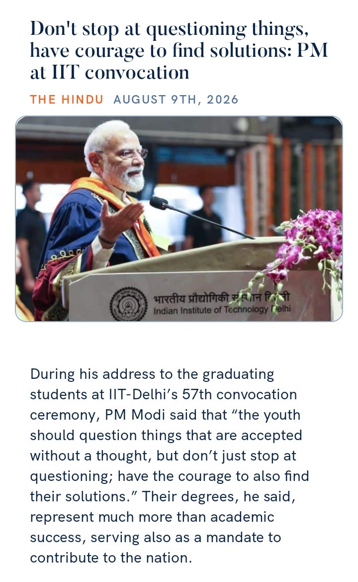 SumitraBJPMP's tweet photo. Don't stop at questioning things, have courage to find solutions: PM at IIT convocation
https://t.co/q4dicxKdV7 via NaMo App https://t.co/Dl1dqQl93t