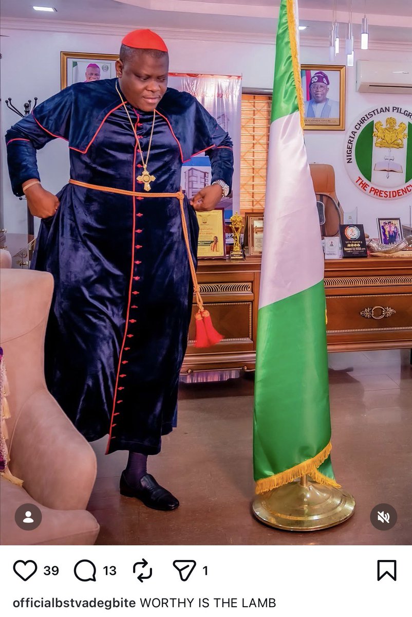 trigottista's tweet photo. Lamb reach office begin call himself boss

Oga Stephen Adegbite, we know who you work for https://t.co/HPnwrW6ETH