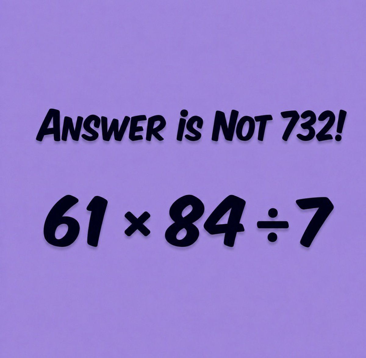 SmartThink6j's tweet photo. A lot of people get this wrong because they miss one simple rule in math. 🤔

What answer did you get? https://t.co/kJUCRO1UGE