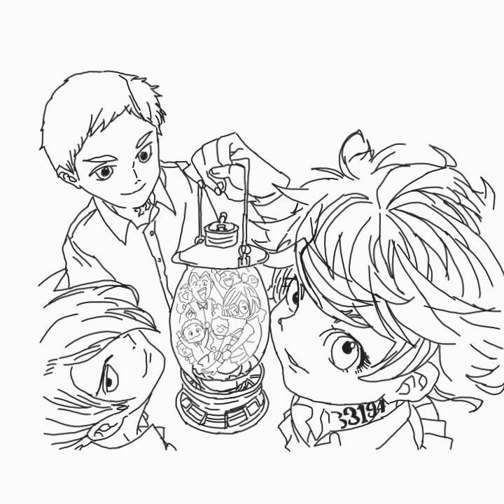 tomatyo_some's tweet photo. この２つを合わせると…
……ほぼあっている！！
約ネバの方が線が細かい…
#約束のネバーランド　
#僕とロボコ https://t.co/YJnXWHcocl