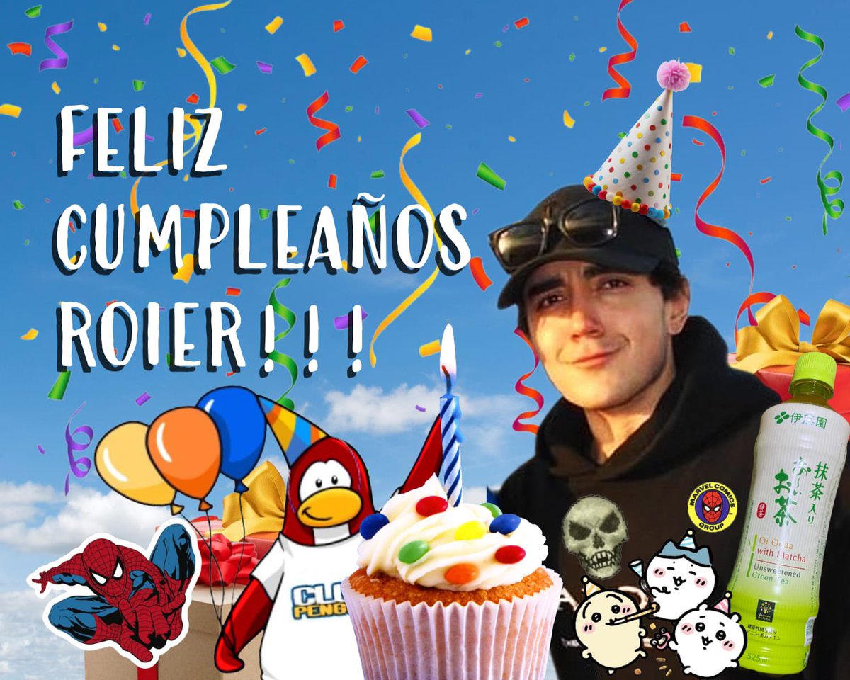 RoierUpdates's tweet photo. 🎉💥 ¡FELIZ CUMPLEAÑOS ROIER! 💥🎊

El día de hoy celebramos con mucho cariño un año más de vida a una persona demasiado especial. @Roiereal 🥳
De todo corazón queremos desearte todo lo bueno del mundo en este día tan especial y agradecerte por tus streams, videos, gameplays, vlogs y por todas las risas y buenos momentos que nos regalas siempre. 💐

Si bien ya estás medio ruco y un paso más cerca de hacerte viejito como el Joseph Joestar, queremos recordarte que aún te queda demasiado por delante, y siempre tendrás a miles de personas que realmente te aprecian apoyándote en cada momento. 🫂

Eres una persona increíble y un streamer super chingón, felices 25 de parte de Roier Updates. ❤️🕷️

#Cumpleañoier #HappyRoierDay #FelizCumpleañosRoier