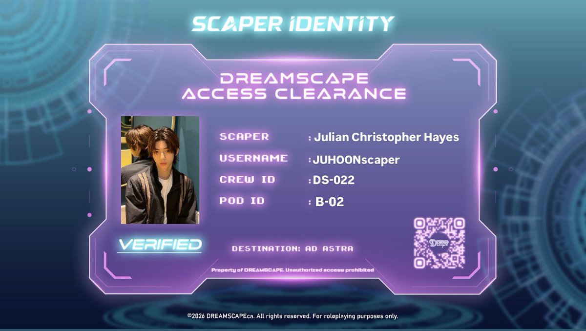 JUHOONscaper's tweet photo. @DREAMSCAPEca 𝐵𝑜𝑎𝑟𝑑𝑖𝑛𝑔 𝐶𝑜𝑚𝑝𝑙𝑒𝑡𝑒 — DS-022-B-02— Julian Christopher Hayes. https://t.co/ovnJstgDFh