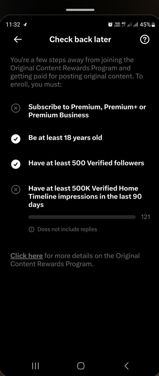 yeHMentosZindgi's tweet photo. Does anyone know how to complete 500k verified home timeline impression in 90 days in minimum effort?
Please tell the ways to accomplish it⁉️ https://t.co/QaJBD09u5a