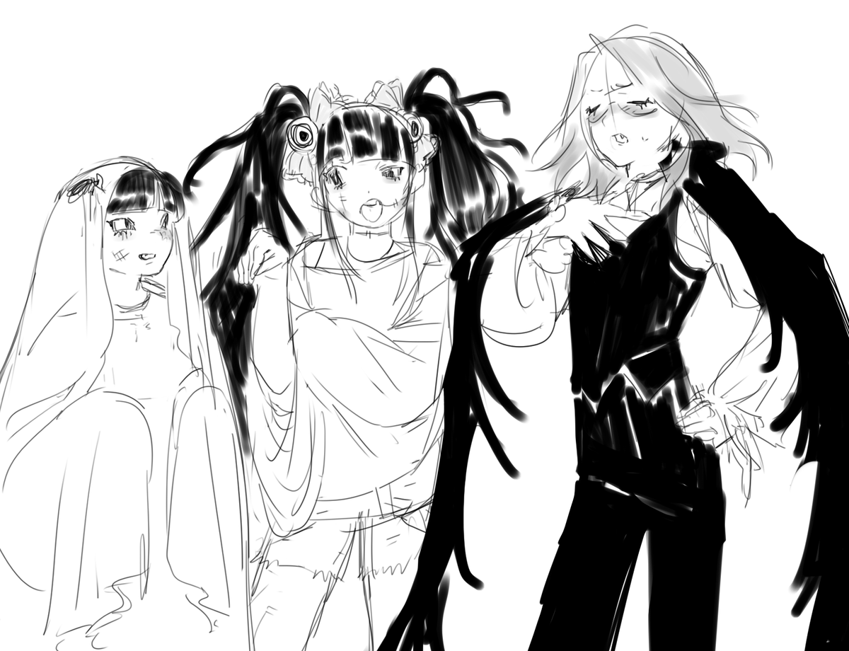 DAYDREAMXFUYU's tweet photo. Random doodle of Gaku Darumi Eito as kids, because the concept of vampkid Eito made me giggle https://t.co/LrHFwWc9mz