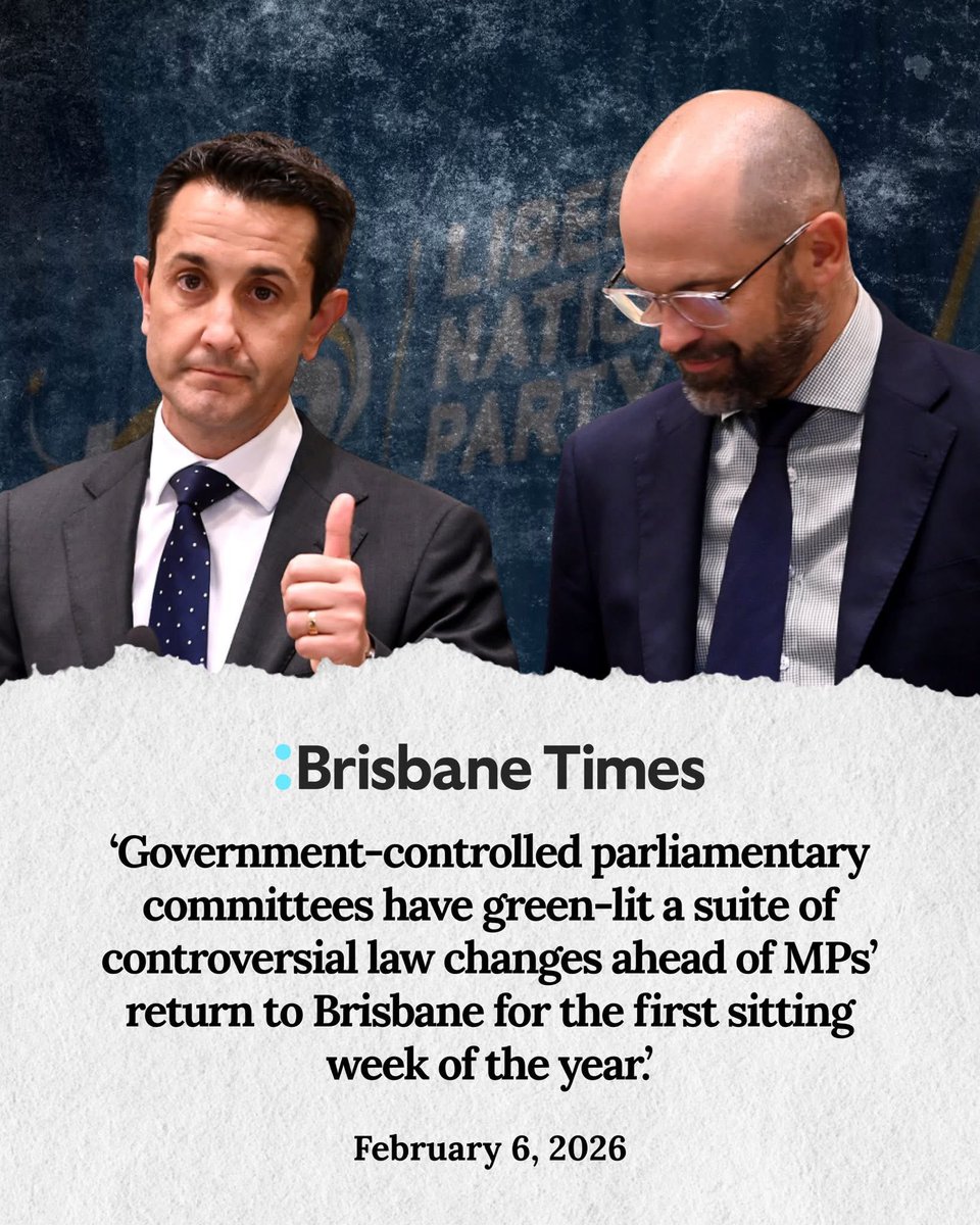 ShiannonC's tweet photo. The latest photo of QLD LNP deputy premier, Jarrod Lord Pocketsquare Bleijie with a sodden Karl Stefanovic draped all over him to the satirical tones of Thin Lizzy flogging “The Boys are Back in Town” tells me more about Bleijie than he wants me to know but his narcissistic ego drunk on power just can’t help itself. 

Bleijie has waited his whole life for this. The little boy with the coiffed hair and the strong religious leanings has been intensely focused on elevating himself to a position of power and control - & will do everything he can to keep himself there. This isn’t about governance to Bleijie. This is about treating governance as a business model & a mode for wielding power & profiteering for himself & the wealthy donors who put him there.

While Crisafulli remains premier for now - it is Bleijie and Janetzki who hold the real power in the QLD LNP government. It’s only a matter of time before Crisafulli’s indiscretions catch up with him and he is considered more of a liability than an asset to the QLD LNP. 

Meanwhile, Bleijie is doing his best impression of the ghost of Sir Joh’s past as he jackboots his way on his power trip. He has aligned himself with powerful figures who expect a payload at the expense of every Queenslander who isn’t a wealthy donor and isn’t aligned with the QLD LNP for monetary gain.

This has been planned by the LNP for years. Before the 2024 QLD election the LNP spent the majority of their time in secret meetings with mining companies and wealthy donors making deals as to how best to funnel profit and power to their backers post election.

Hence, now we have copious numbers of  appointees to government and special positions who were at some point ex LNP MPs and/or aligned in the past with the LNP and/or have donated to them. That’s why we have the QLD LNP government cutting funding and services to housing, to health, to infrastructure and to education - while spending up big on self-promotion, propaganda, private developers and an Olympic stadium that they said that they wouldn’t be building before the 2024 election. QLD are now in more debt than ever as the QLD LNP look for new ways to funnel profit while promoting themselves as the perfect govt.

Bleijie has also been busy aligning himself to Gina Rinehart. Not that this was ever in any doubt - Hancock Prospecting donated $325,000 to the QLD LNP pre-2024 election campaign. That is one donation that we know about. Rinehart’s gas company, Sinex Energy, have now secured major gas supply agreements tied to QLD state energy agreements. Surprise! 🙄 Rinehart and Bleijie have also appeared  together at a recent sporting event. This is not the first time that they have met since the 2024 election. Bleijie appears to have emerged as another potential Rinehart favourite - along with Hanson.

One has to ask why would Rinehart be courting the QLD LNP and Bleijie when she has dropped all support for the federal coalition in favour of Pauline Hanson. 

I believe that Rinehart is hedging her far RW bets. The QLD LNP are not a party of moderates. They are a party of extremism and have shown their contempt for human rights via their treatment of Indigenous people since they have been elected. While they have put their anti-abortion stance on the backburner, it remains festering in the background amongst discontented MPs who have been gagged by Crisafulli from speaking out in favour of anti-abortion legislation. 

According to news reports in QLD, the QLD LNP have also been pushing through controversial laws in parliament that have escaped scrutiny by the general public. These laws effectively give the QLD LNP more power by removing the power of the people.

This is a government that is increasingly intent on emulating something akin to a dictatorship. The bad old days of Joh Bjelke-Petersen are making a comeback and Bleijie is all in to make it happen. 

Take a good look at what is happening in QLD. This is what Rinehart wants for the entire country.