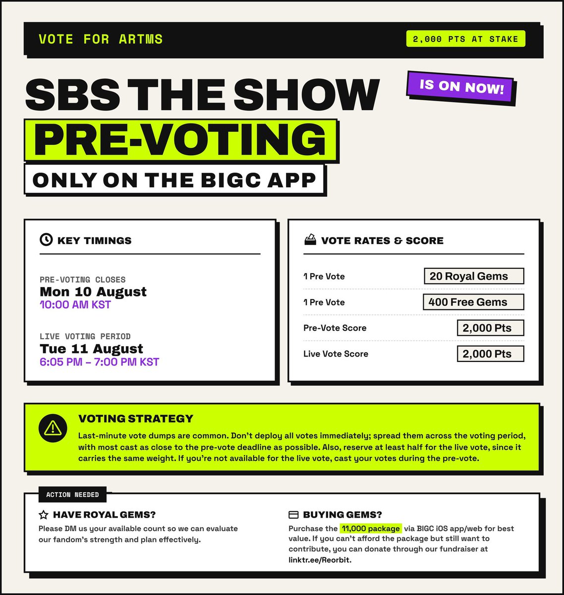 OrbitSitr's tweet photo. ARTMS &amp; tripleS &amp; idntt Objekt Giveaway🗳️
Rules:
1. Vote for ARTMS in THE SHOW EP.397 PRE-VOTE &amp; LIVE VOTING ON BIGC APP 
2. Reply to this tweet with watermarked proof screenshot + your cosmo ID + 1 objekt what you want
3. Like + RT
Notes below⬇️
#ARTMS #아르테미스  #Hyper_Ego https://t.co/xLNBYMu1zq