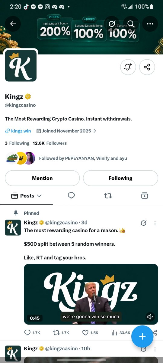 iamkaeloooool's tweet photo. @ayujmkk @Winify @kingzcasino @kingzcasino https://t.co/NbdY5AkH5h