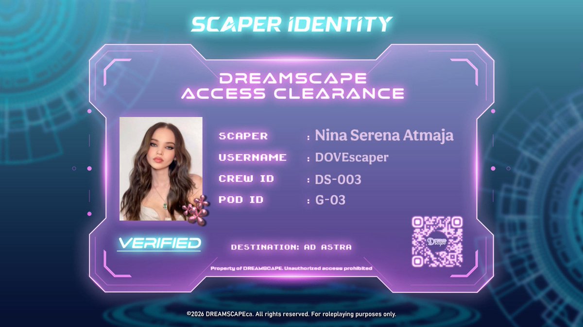DOVEscaper's tweet photo. @DREAMSCAPEca 𝐵𝑜𝑎𝑟𝑑𝑖𝑛𝑔 𝐶𝑜𝑚𝑝𝑙𝑒𝑡𝑒 — DS-003 - G-03 — Nina Serena Atmaja https://t.co/BoKtI0cJee