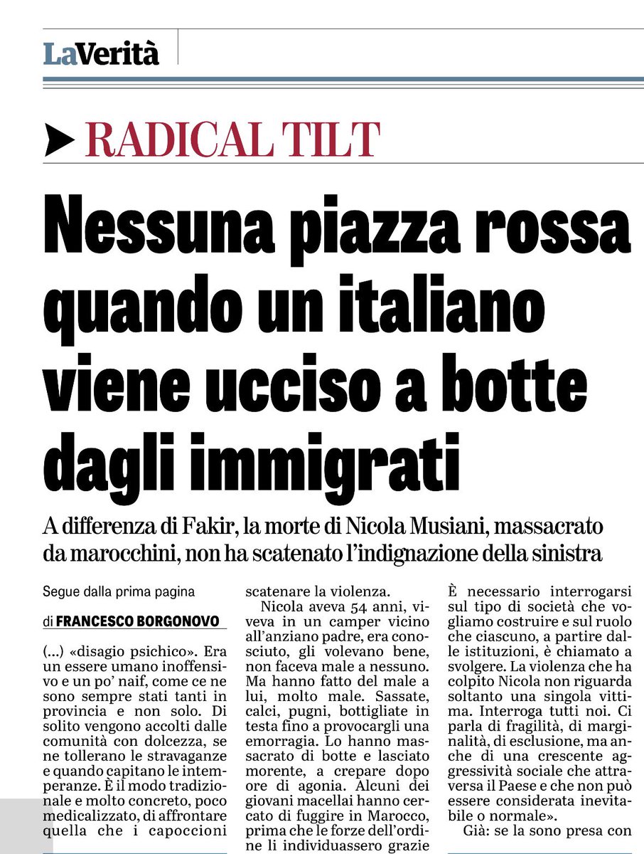 madforfree's tweet photo. L’insopportabile doppiopesismo terzomondista e anti italiano delle opposizioni.

@franborgonovo oggi su @LaVeritaWeb https://t.co/JEtJ9yOMGY