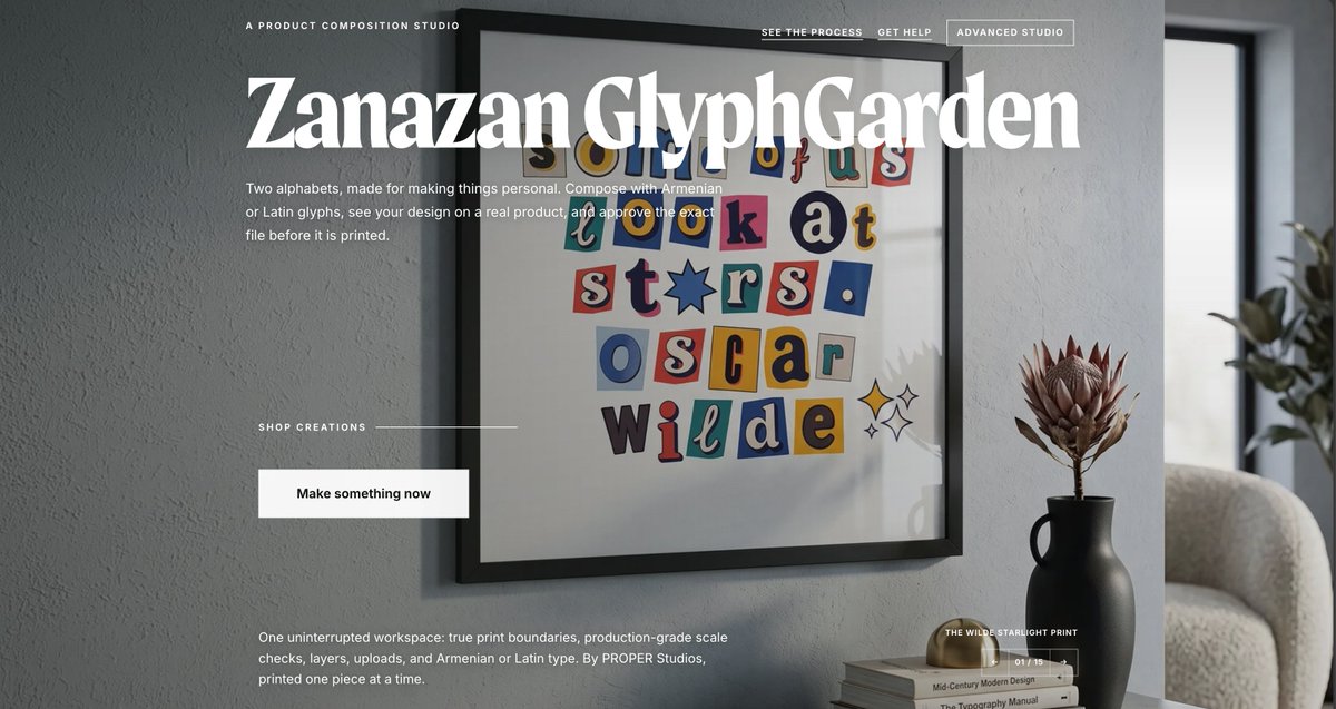 ZGlyphgarden's tweet photo. Some of us look at stars.
Some of us arrange them into letters.
A newly imagined Zanazan GlyphGarden is now open. https://t.co/yyiE4GgyWt