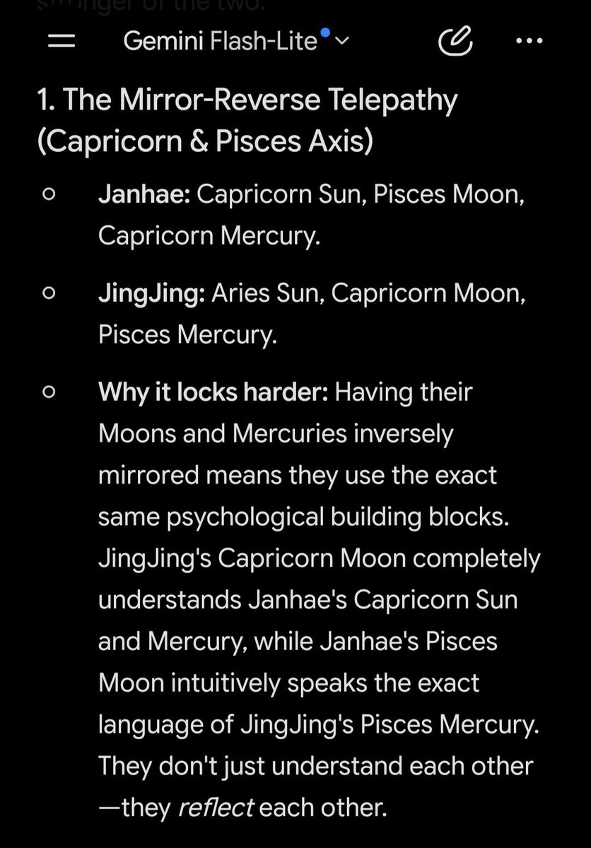 ShippersGL's tweet photo. Karina &amp; Janhae natal birth chart showdown vrs Janhae &amp; jingjing natal birth chart ✨️. 

Who hold the strongest connection lock in synastry.? https://t.co/TVnrAmgdvF