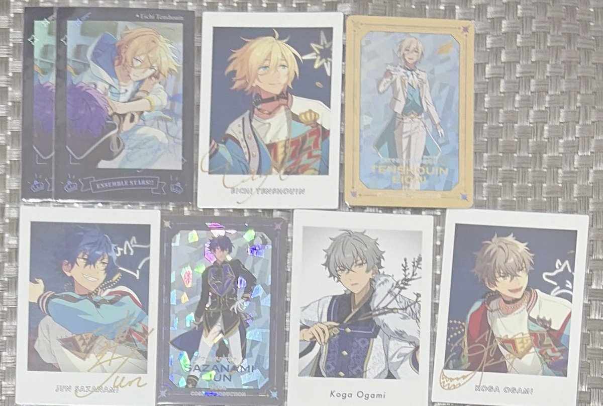 Chipi_210's tweet photo. あんスタ 譲渡 買取 交換 ぱしゃっつ 周年 ポロライド 中国

譲：英智 ジュン 晃牙

求：
英智 ¥550+送料
ジュン ¥210+送料
晃牙 ¥320+送料

バラ可(バラの場合定価)
キャラまとめてかつ他キャラ含む場合値下げ可
交換は固定なずな(同額程度の比率違い◎) https://t.co/0F3oIxuW1o