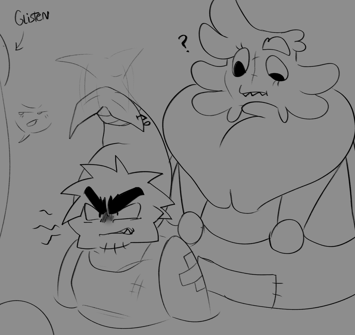 StrikerMystic2's tweet photo. Angryhugs silly headcanon thingy-
Goob imitating Shrimpo's angry face but... he ends up overdoing it heheh
#angryhugs #hatehugs #fuzzyprawn #dandysworldart #dwtwt https://t.co/1HbF1gvWDp