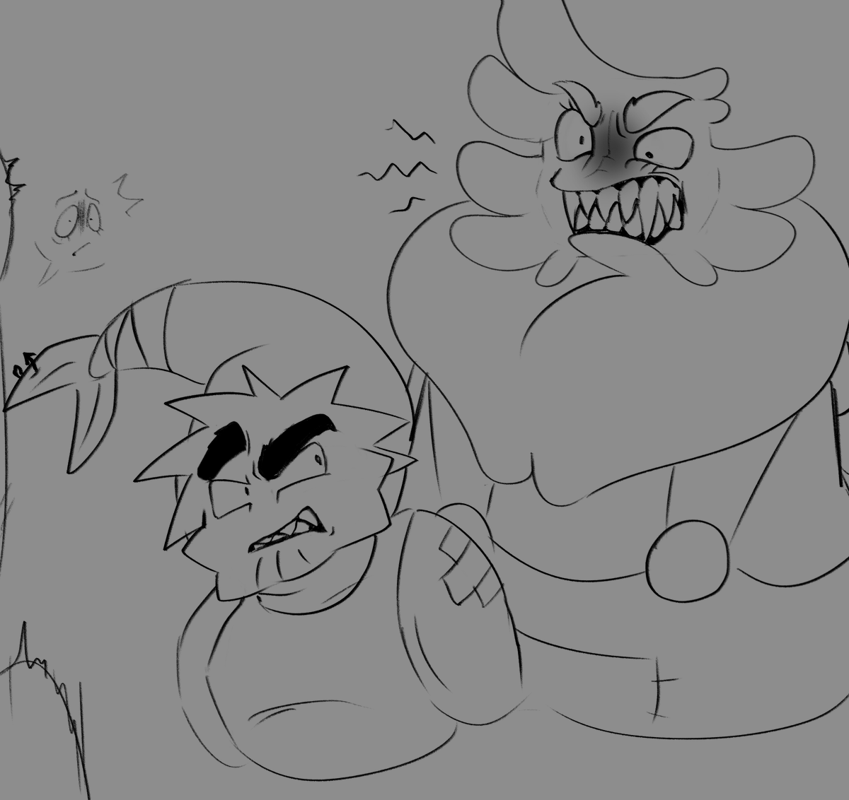 StrikerMystic2's tweet photo. Angryhugs silly headcanon thingy-
Goob imitating Shrimpo's angry face but... he ends up overdoing it heheh
#angryhugs #hatehugs #fuzzyprawn #dandysworldart #dwtwt https://t.co/1HbF1gvWDp