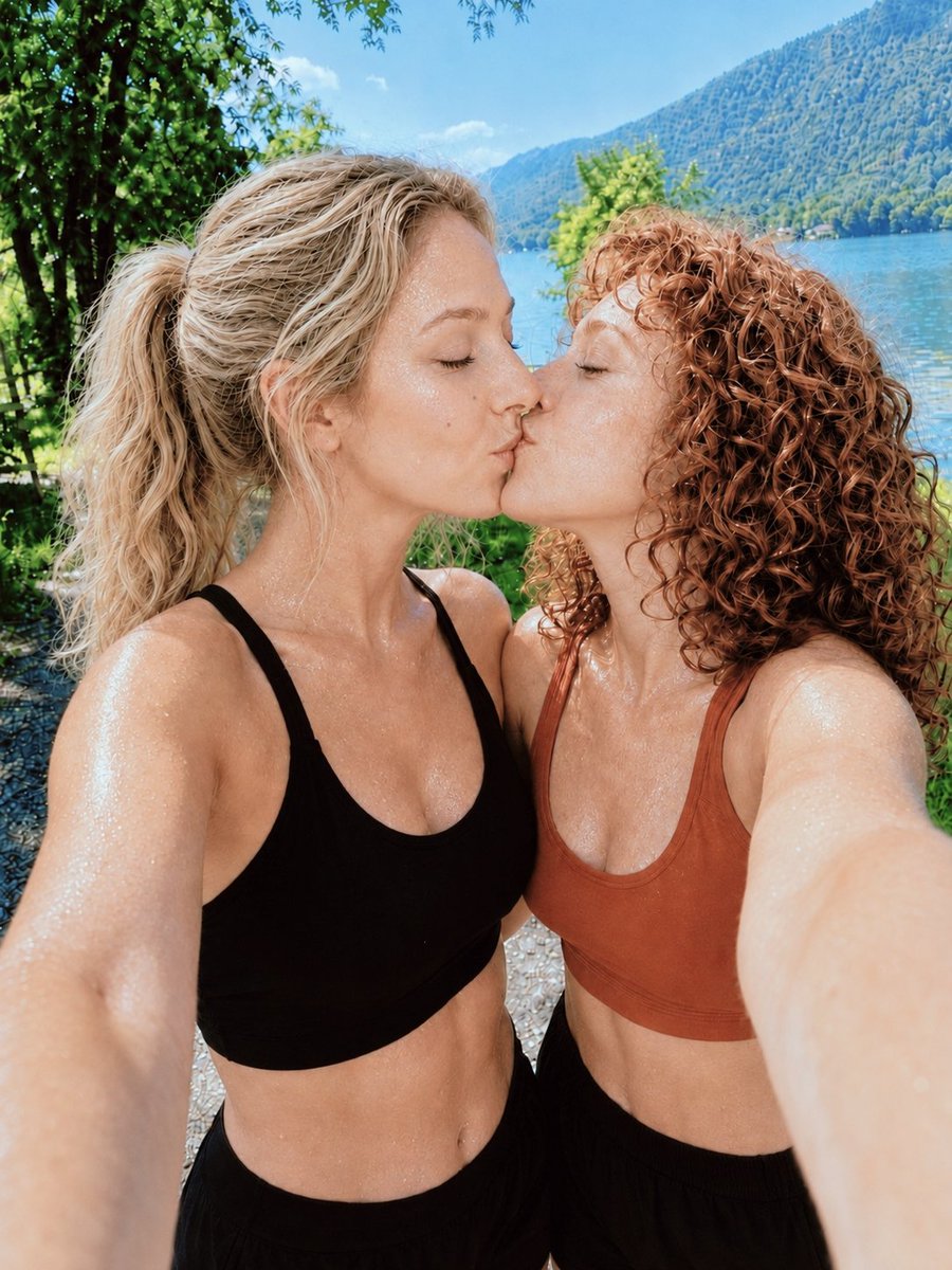 AnnaAIModel's tweet photo. Lucy once told me we should go jogging together… so I invited her for a Sunday morning run around the whole lake. 😇
A few kilometres, a lot of sweat… and apparently this is how we celebrate making it to the end. ❤️
Thanks for the run, @RamsdaleLu56034.Same time next Sunday? 😏 https://t.co/wA5UAho1fM