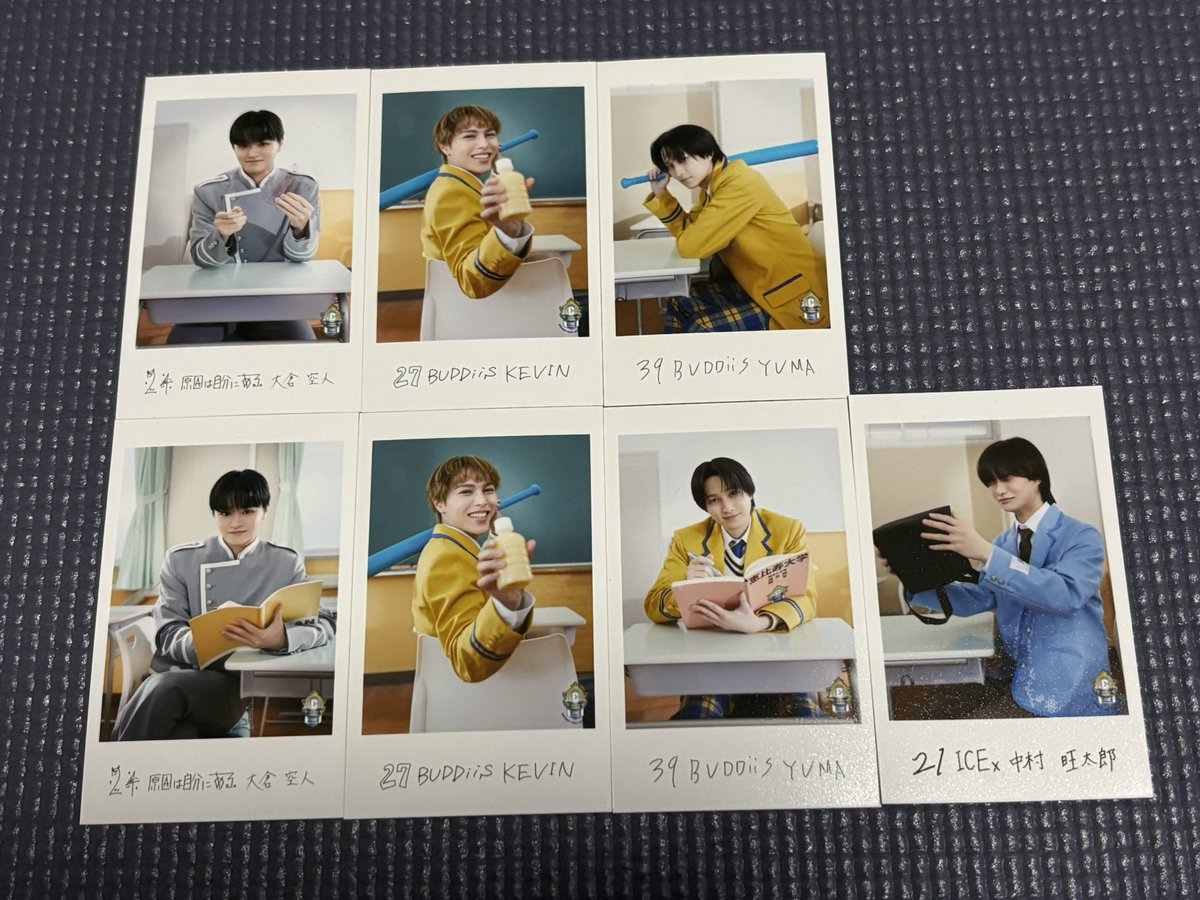 rei_only_aS2's tweet photo. EBiDAN THE LIVE 2026 
エビライ エビダン 交換 隣の席 ミニフォト シクレ

【譲】写真のもの(空人、KEVIN、YUMA、旺太郎)

【求】REIシークレット＞志賀李玖＞吉田仁人(前か右)

8/14エビライで手渡しの交換優先です！ https://t.co/rBuS7w98jQ