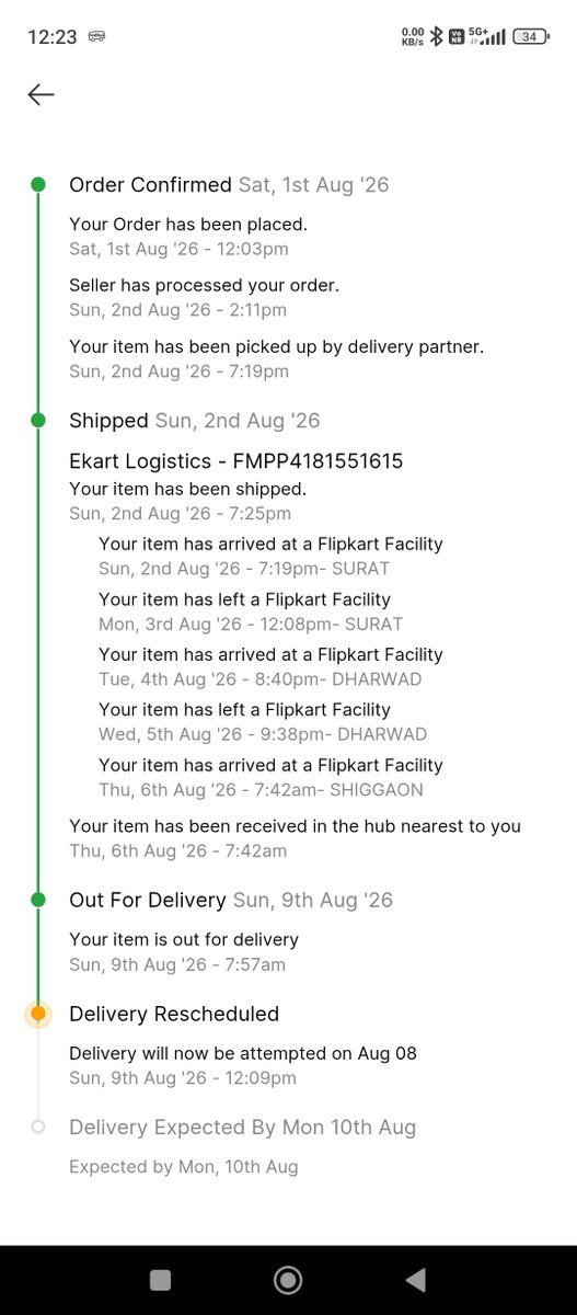 Sheethal_26's tweet photo. 🚨 Flipkart fail alert 🚨
Ordered a product, but no delivery.
Tried calling customer care — big headache.
Delivery agent? Not picking calls.This is unacceptable service. #FlipkartFail #CustomerExperience
@flipkart655566 
@Flipkart @flipkartsupport https://t.co/AI0UYFuD8I