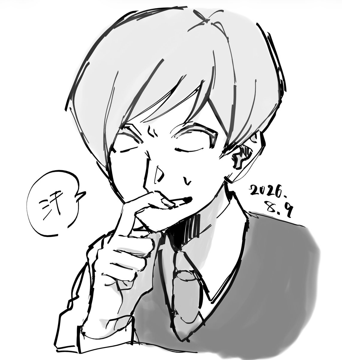 9_vrok's tweet photo. ←走行中車内スマホ指書き　　家iPadペン書き→ https://t.co/S6WgREL5P0