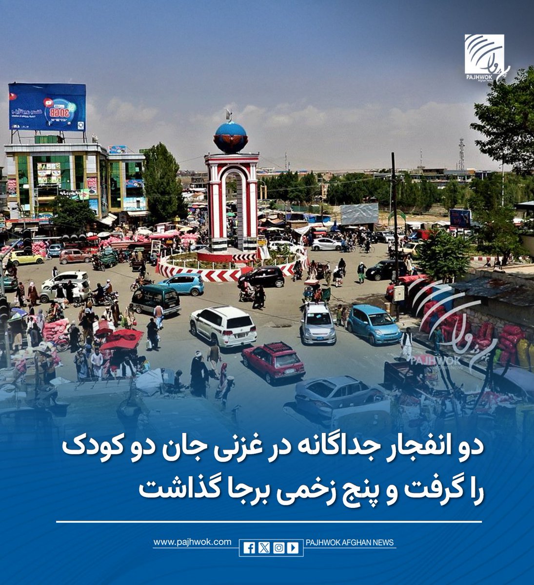 pajhwok's tweet photo. در پی دو انفجار مواد منفجرناشده در مرکز و ولسوالی قرهباغ ولایت غزنی دو کودک جان باخته و چهار کودک دیگر زخمی شدهاند.
جزئیات کامل را در لینک زیر بخوانید:
https://t.co/rMqiuzoe4W
#غزنی #مواد_منفجرناشده #کودکان
#Ghazni #UnexplodedOrdnance #Children #Casualties https://t.co/Q2TQwhWfFJ