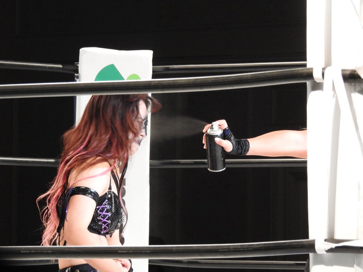 x1322vm's tweet photo. ババア狩りならずだけど、顔拓を自ら行く潔さ…カッケェよマジで…

#STARDOM 
#稲葉あずさ https://t.co/HzdBEKUEtY