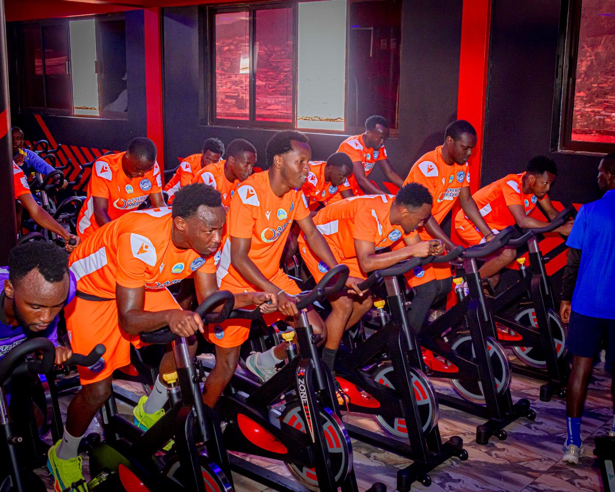 KigaliFC's tweet photo. Gym session: LIT! 🔥💪🏾
Energy, intensity, and hard work all the way.         #preseason #citizen https://t.co/w6WL4xJexW